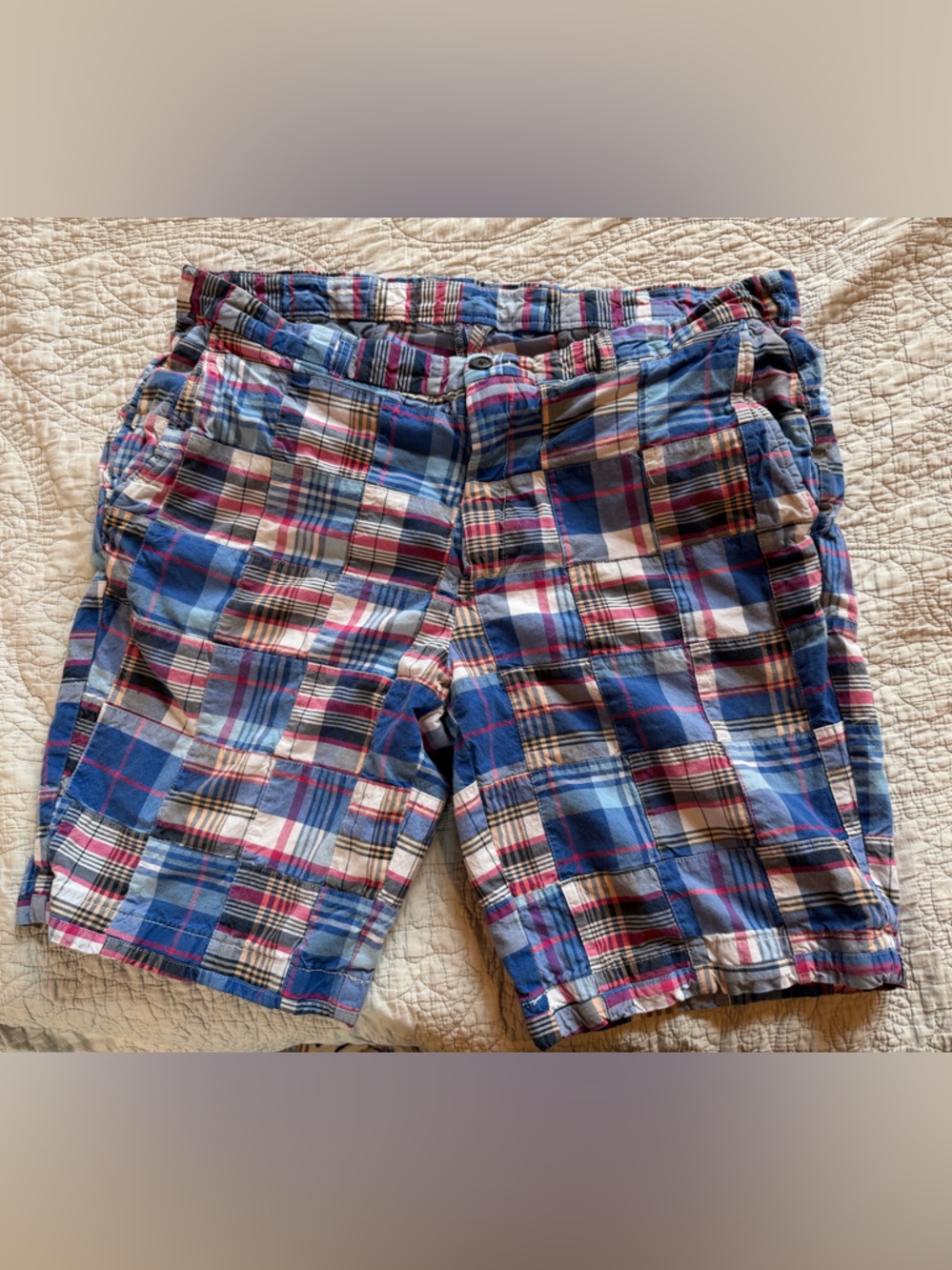 Brooks Brothers Men's Patchwork Madras Shorts